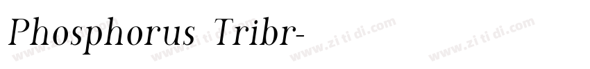 Phosphorus Tribr字体转换